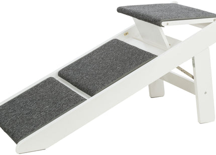 Trixie Rampe - ausklappbare Stufen, MDF, weiss