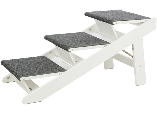 Trixie Rampe - ausklappbare Stufen, MDF, weiss
