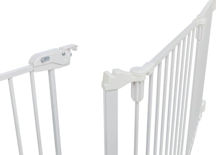 Trixie Absperrgitter - Metall, 5 Elemente, mit Tür