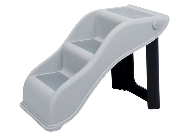 Trixie Treppe - Kunststoff, hellgrau, 34x39x54 cm