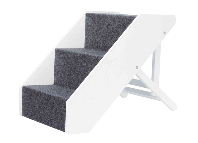 Trixie Heimtiertreppe - verstellbar, 3-stufig, weiss