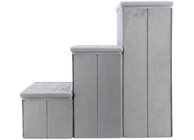 Trixie Treppe mit Stauraum - grau, 34x45x50cm