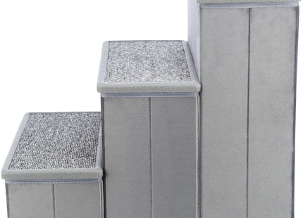 Trixie Treppe mit Stauraum - grau, 34x45x50cm