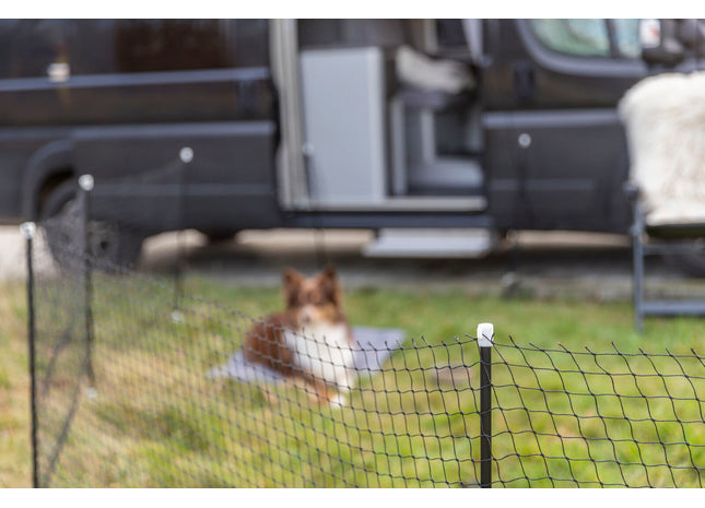 Trixie mobiler Hundezaun - 15 m, schwarz