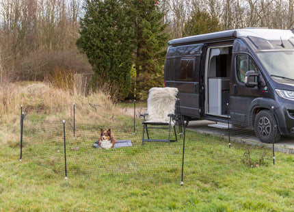 Trixie mobiler Hundezaun - 15 m, schwarz