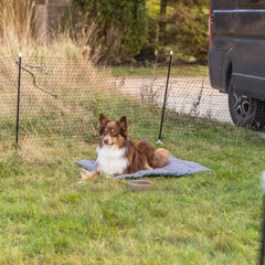 Trixie mobiler Hundezaun - 15 m, schwarz