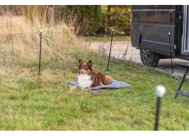 Trixie mobiler Hundezaun - 15 m, schwarz