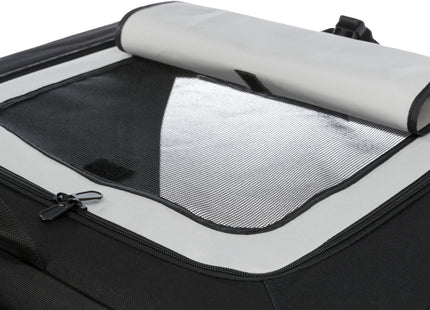 Trixie Transportbox Vario – faltbare, graue Transportbox