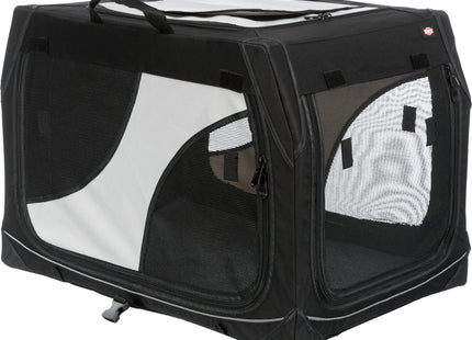 Trixie Transportbox Vario – faltbare, graue Transportbox