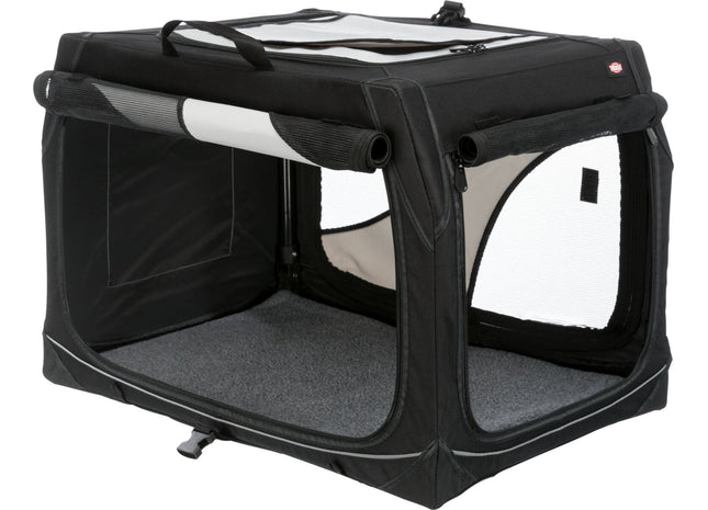 Trixie Transportbox Vario – faltbare, graue Transportbox
