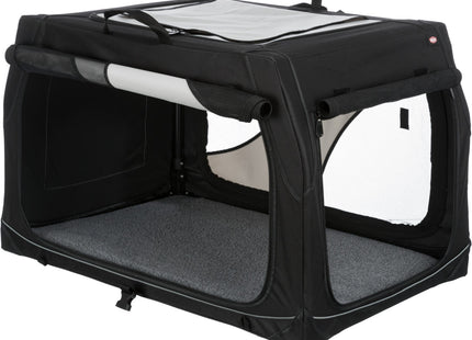 Trixie Transportbox Vario – faltbare, graue Transportbox