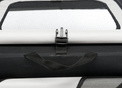 Trixie Transportbox Vario – faltbare, graue Transportbox