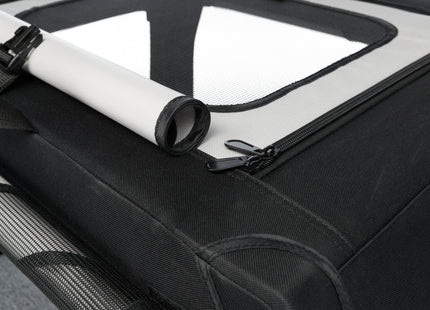 Trixie Transportbox Vario – faltbare, graue Transportbox