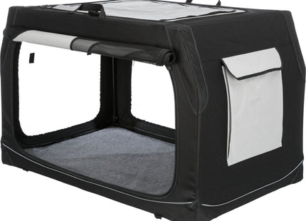 Trixie Transportbox Vario – faltbare, graue Transportbox