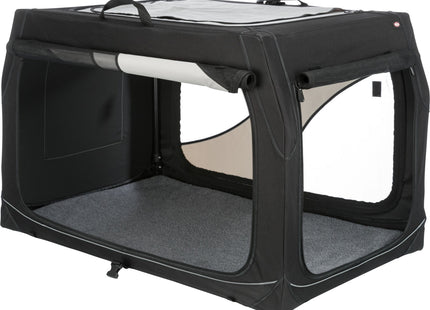 Trixie Transportbox Vario – faltbare, graue Transportbox