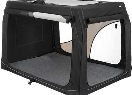 Trixie Transportbox Vario – faltbare, graue Transportbox