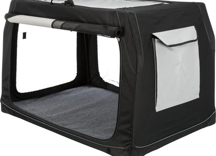 Trixie Transportbox Vario – faltbare, graue Transportbox