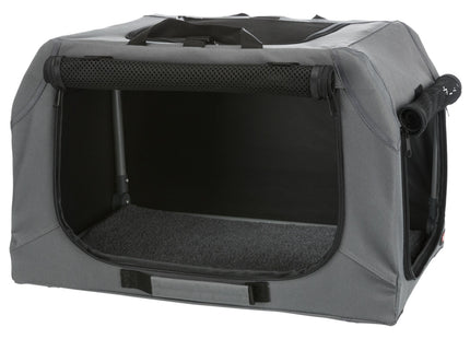 Trixie Soft Kennel Easy - faltbare Transportbox grau