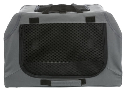 Trixie Soft Kennel Easy - faltbare Transportbox grau