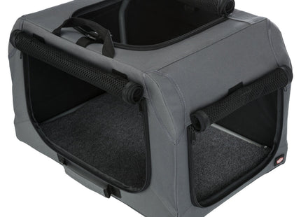 Trixie Soft Kennel Easy - faltbare Transportbox grau