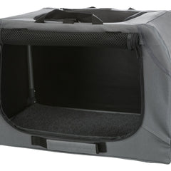 Trixie Soft Kennel Easy - faltbare Transportbox grau