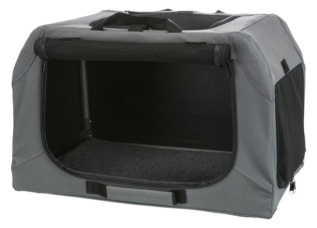Trixie Soft Kennel Easy - faltbare Transportbox grau