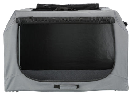 Trixie Soft Kennel Easy - faltbare Transportbox grau