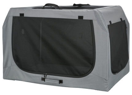 Trixie Soft Kennel Easy - faltbare Transportbox grau