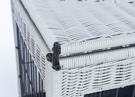 Trixie Home Kennel - Hundehaus Polyrattan hellgrau M