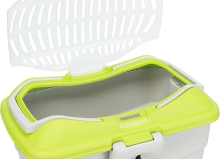 Trixie Traveller Mini-Capri - Transportbox hellgrau/grün