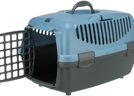 Trixie Transportbox Capri - Haustierbox dunkelgrau/pastellblau