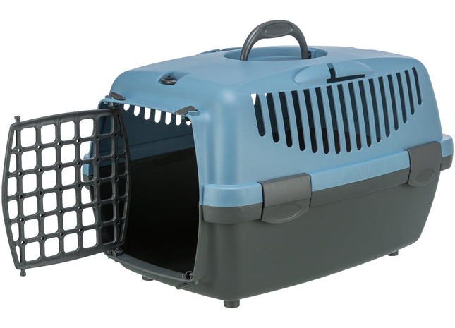 Trixie Transportbox Capri - Haustierbox dunkelgrau/pastellblau