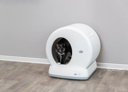 Trixie Katzentoilette – selbstreinigend, Kunststoff, weiss