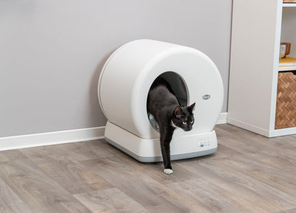 Trixie Katzentoilette – selbstreinigend, Kunststoff, weiss