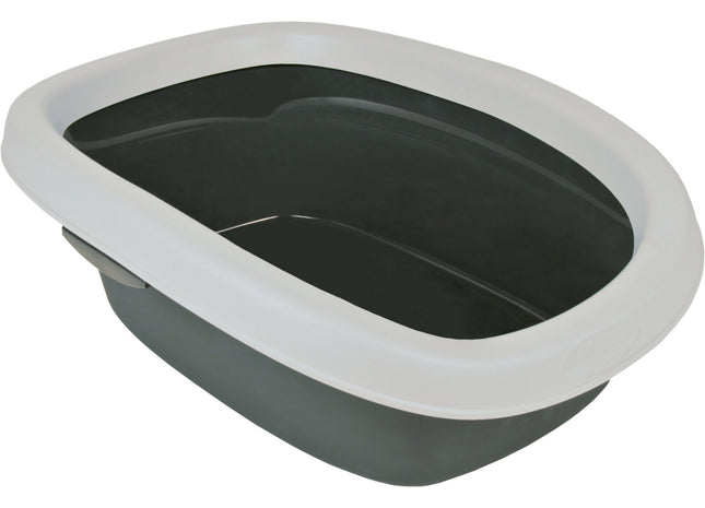 Trixie Katzentoilette Carlo - grau/hellgrau, 31×14×43cm