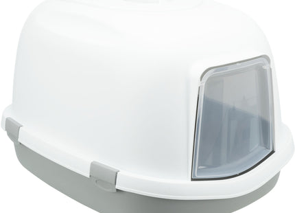 Trixie Katzentoilette Primo XXL - grau/weiss, mit Haube