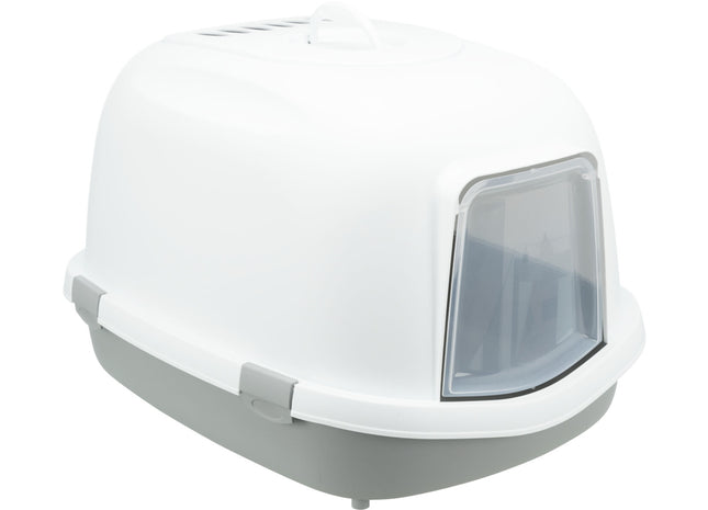 Trixie Katzentoilette Primo XXL - grau/weiss, mit Haube