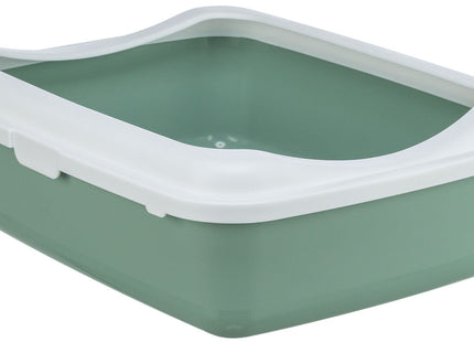 Trixie Katzentoilette Classic – mit Rand, salbei/weiss