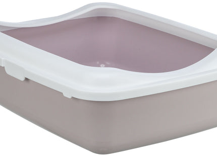 Trixie Katzentoilette Classic mit Rand flieder/weiss