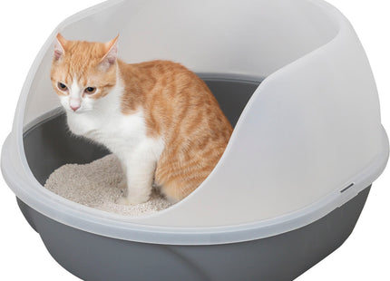 Trixie Katzentoilette Simao - hoher Rand, grau