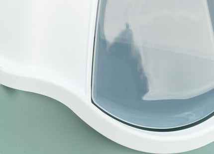 Trixie Vico Katzentoilette - mit Haube, salbei/weiss