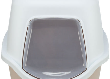 Trixie Katzentoilette Vico - mit Haube, blush/weiss