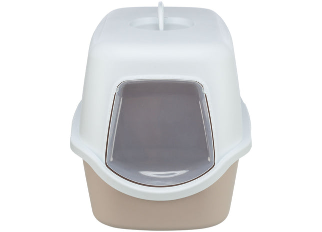 Trixie Katzentoilette Vico - mit Haube, blush/weiss