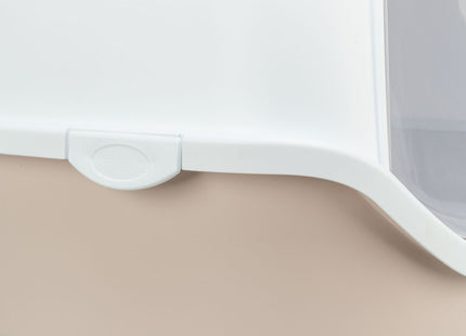 Trixie Katzentoilette Vico - mit Haube, blush/weiss