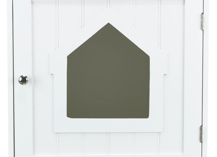 Trixie Katzenhaus für Katzentoilette – Weiss, 49x51x51cm