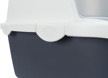 Trixie Katzentoilette Vico Open Top blaugrau/weiss