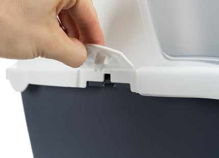 Trixie Katzentoilette Vico Open Top blaugrau/weiss