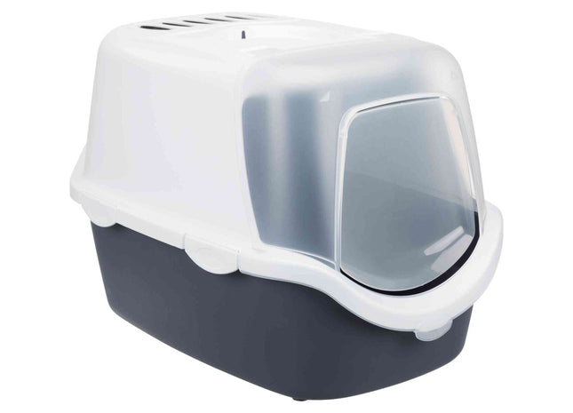 Trixie Katzentoilette Vico Open Top blaugrau/weiss