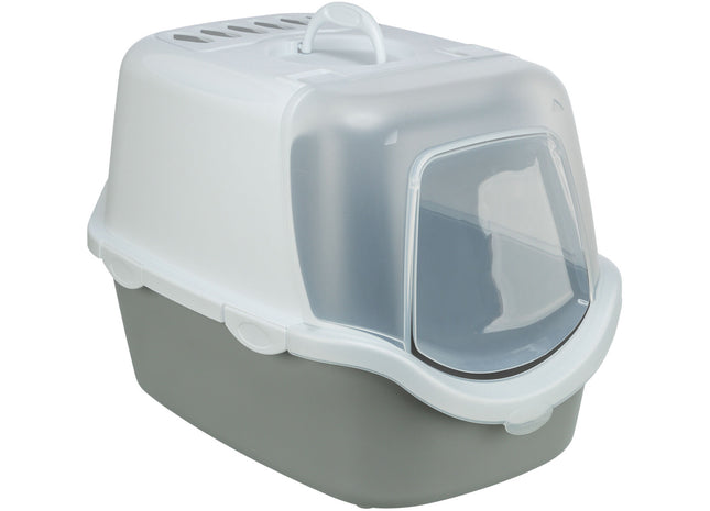 Trixie Vico Katzentoilette - hellgrau/weiss, 40×40×56cm