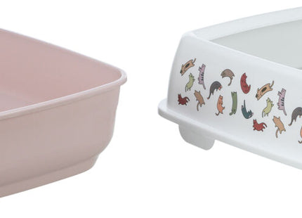 Trixie Delio Katzentoilette – flieder/weiss, mit Rand